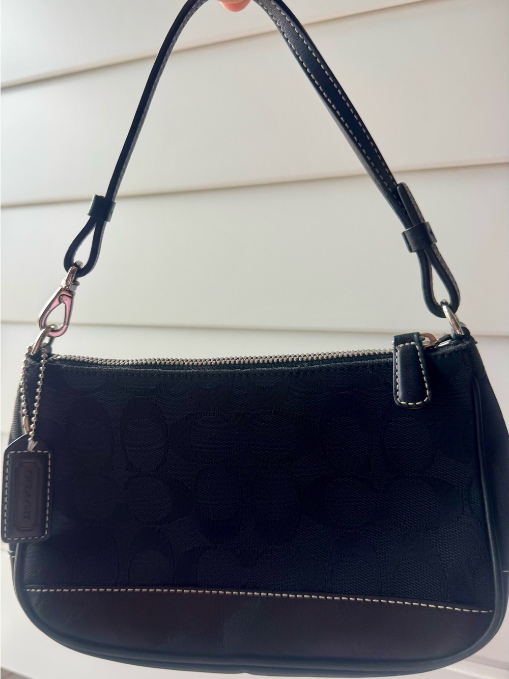 Coach Demi Black Signature Canvas Bag A2J-6094 with dust bag